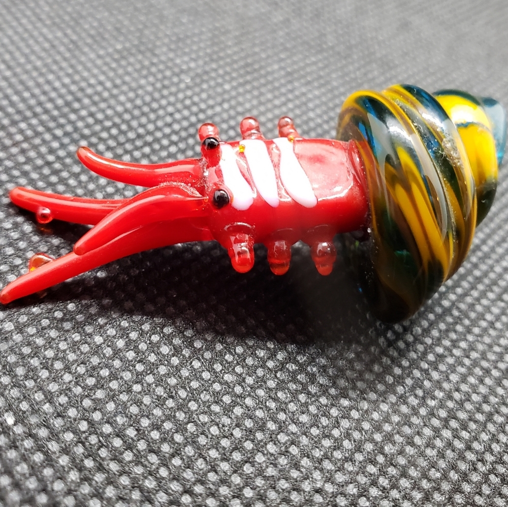Vintage Blown Glass Nautilus Figurine